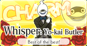 Whisper dressed as a butler